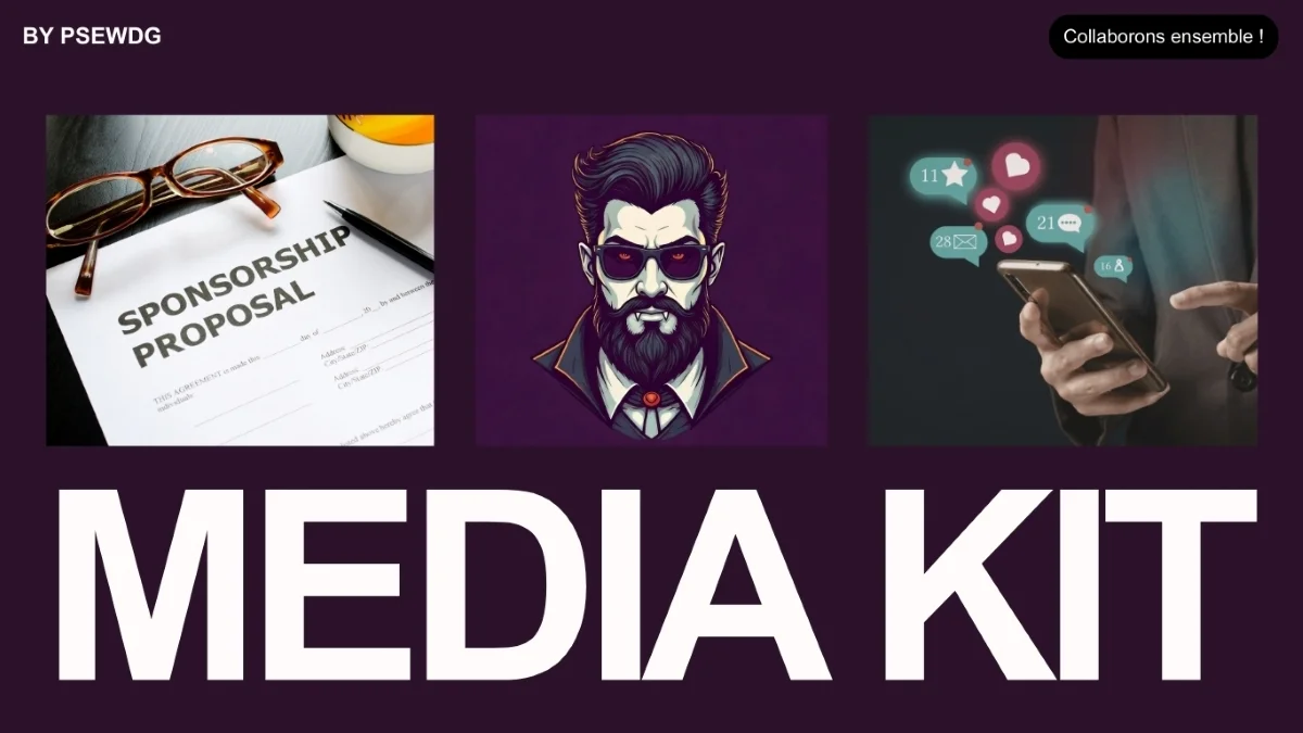 Professional Twitch Media Kit generated for a streamer